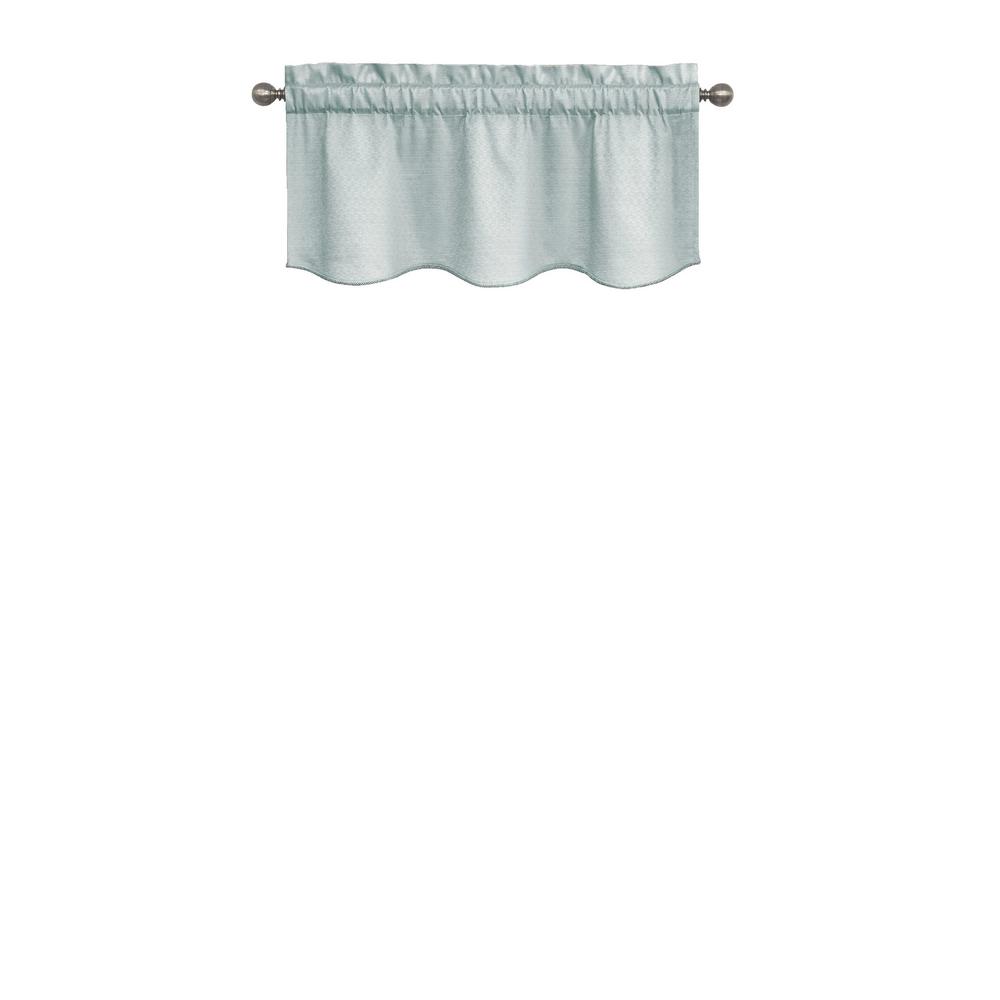 Eclipse Canova Room Darkening Valance In River Blue 42 In W X
