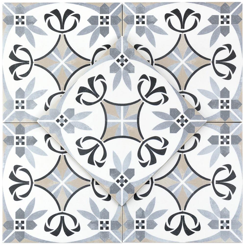 Ivy Hill Tile 9 in. x 9 in. Anabella Royal Matte Porcelain Floor and
