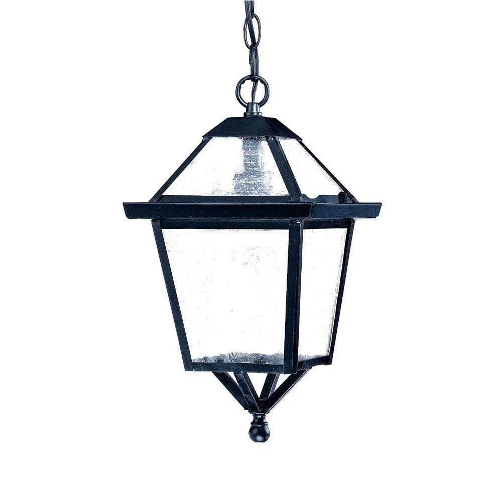 Acclaim Lighting Bay Street Collection 1-Light Matte Black Outdoor ...