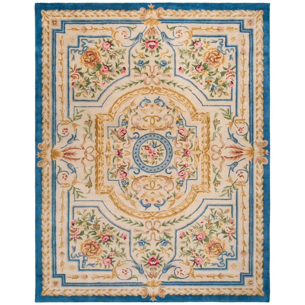 Safavieh Savonnerie Blue Ivory 9 Ft X 12 Area Rug