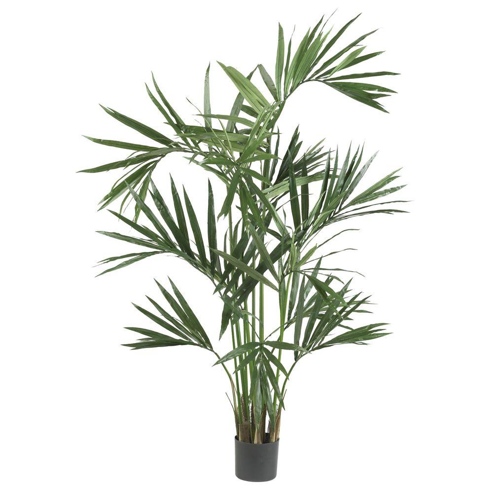 Nearly Natural 6 ft. Green Kentia Palm Silk Tree-5308 - The Home Depot