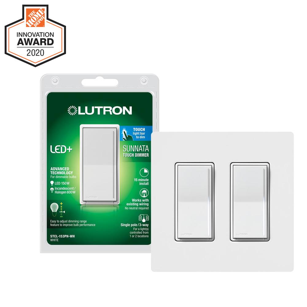 Lutron Sunnata Touch Dimmer with LED+ Advanced Technology for LED