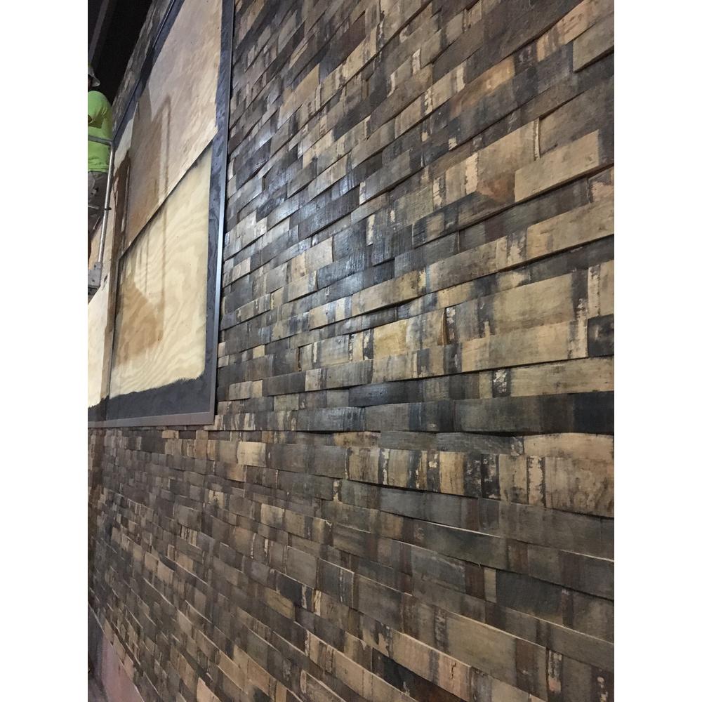 1 In X 39 5 In X 11 5 In Reclaimed Natural Whiskey Barrel Wood Wall Panel Abc Wsk Natu The Home Depot