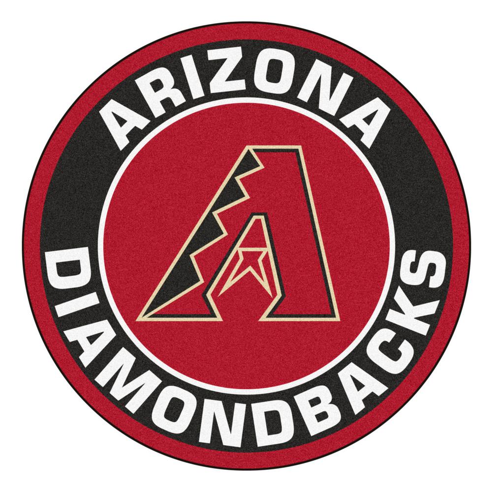 FANMATS MLB Arizona Diamondbacks Black 2 ft. 3 in. x 2 ft. 3 in. Round