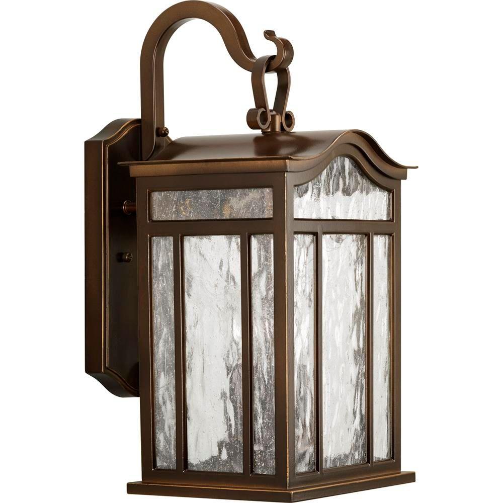 Large Outdoor Wall Mounted Lighting The Home Meadowlark Collection 3 Light Oil Rubbed Bronze 17 1 In Outdoor Wall Lantern
