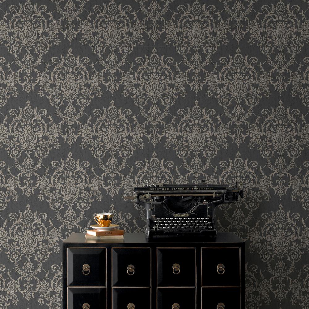 Black Gold Wallpaper Home Decor The Home Depot