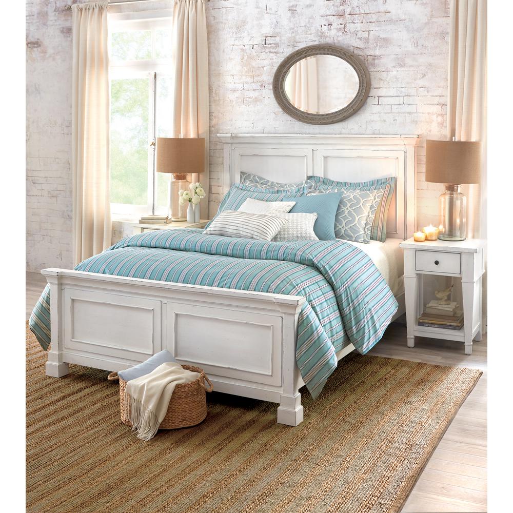 Bridgeport Antique White King Bed Frame Bridgeport Antique White King Bed Frame