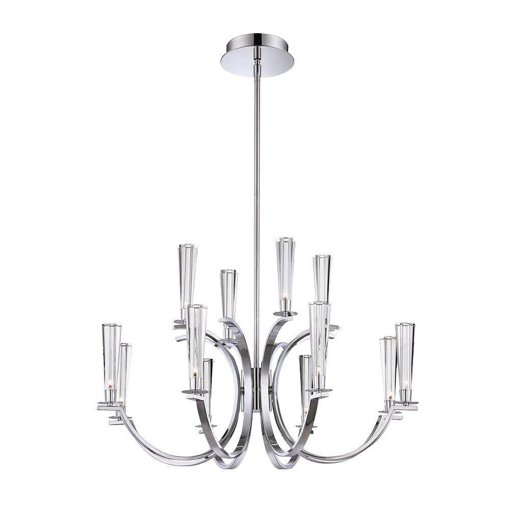 Tirani Collection 5Light Chrome Chandelier915MPGRM The Home Depot