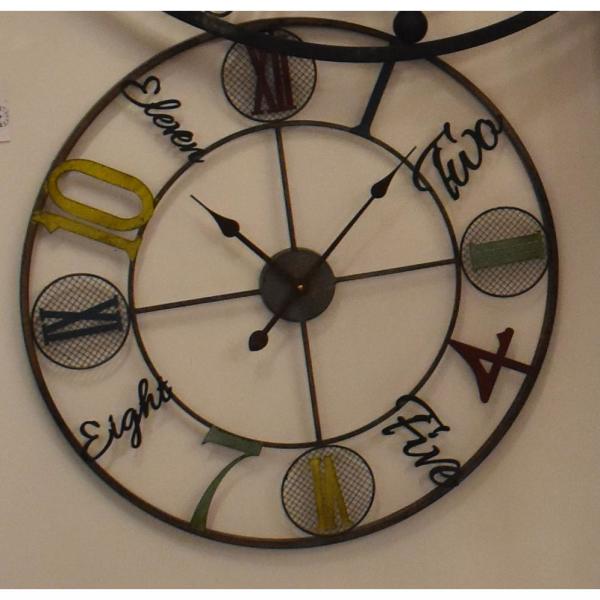 Yosemite Home Decor Whimsical Design Multi Colored Wall Clock 5140019 The Home Depot