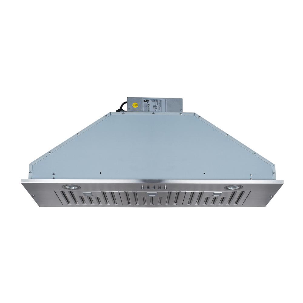 Home Beyond 36 in. 600 CFM Wall Mounted Range Hood With Light in
