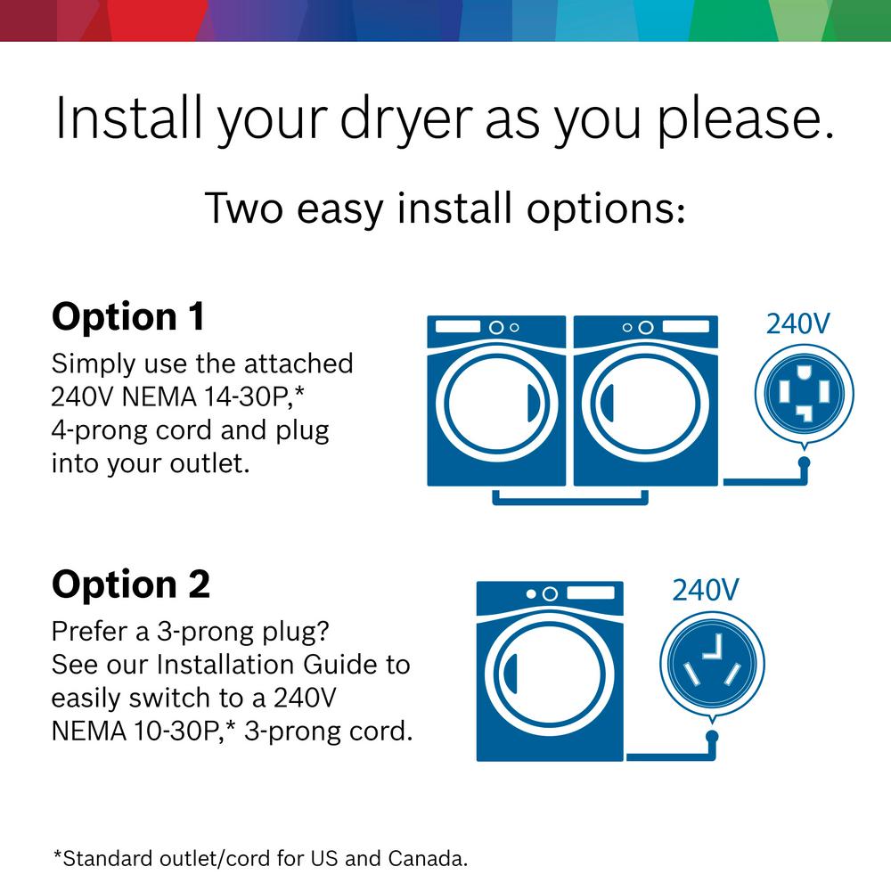 Bosch 300 Series 24 In 4 Cu Ft White Electric Condensation
