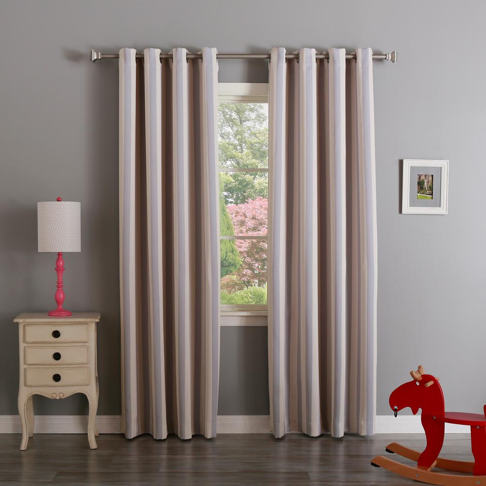 Best Home Fashion 63 In L Room Darkening Vertical Stripe Curtain Panel Lilac 2 Pack Best Home Fashion 63 In L Room Darkening Vertical Stripe Curtain Panel Lilac 2 Pack