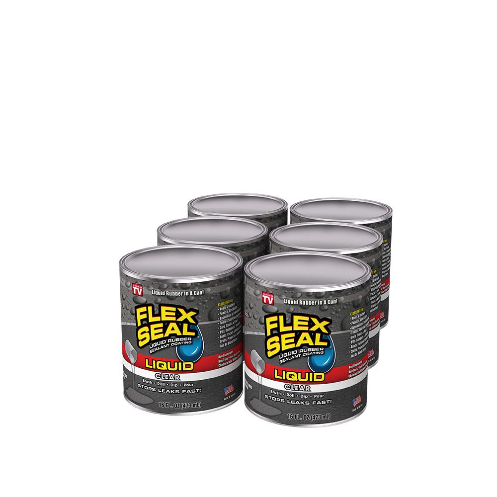Can You Paint Over Flex Seal Paste Flex Seal Family Of Products Flex Seal Liquid Clear 1 Qt Liquid Rubber Sealant Coating 6 Piece Lfsclrr32 Cs The Home Depot