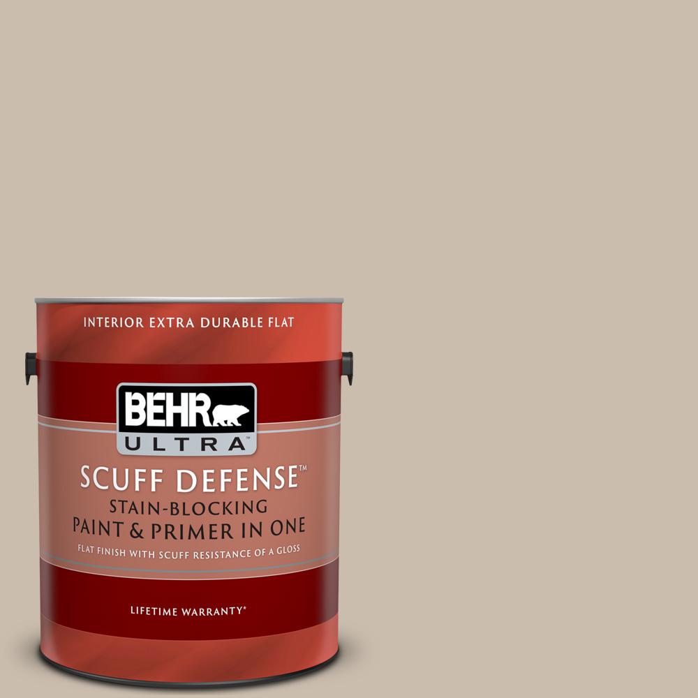 BEHR ULTRA 1 gal. PPU513 Creamy Mushroom Extra Durable Flat Interior