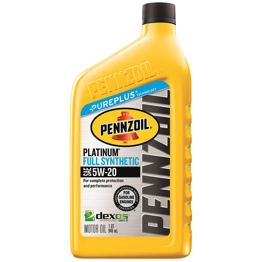 Pennzoil 1 Qt. SAE 5W-20 Platinum Full Synthetic Motor Oil 