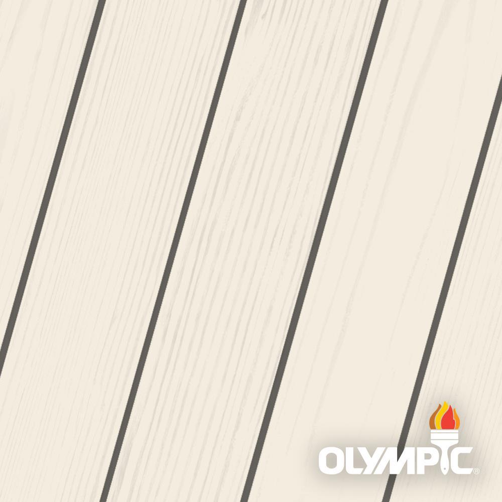 1 Ga Gallon Whites Olympic Paint The Home Depot Maximum 1 Gal Western White Solid Color Exterior Stain And Sealant In One