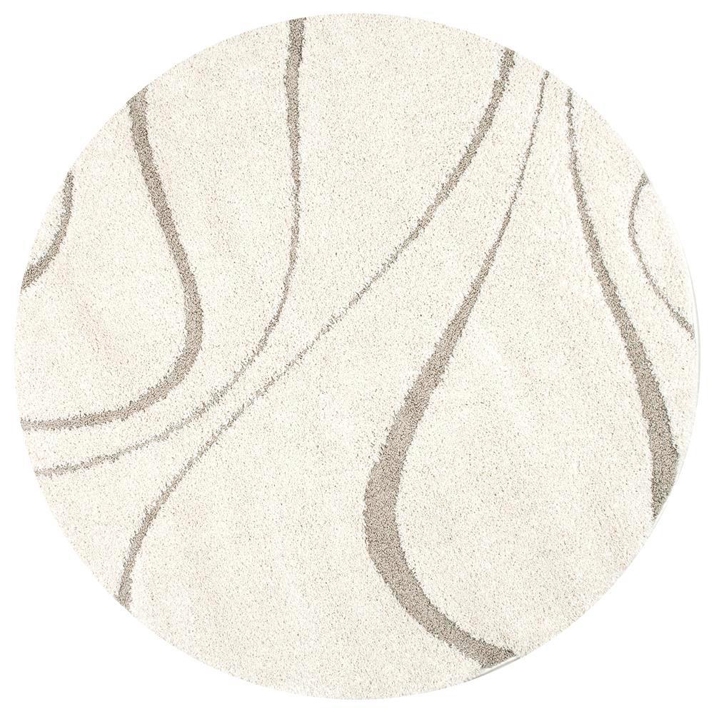 Nuloom Caroyln Cream 5 Ft Round Area Rug