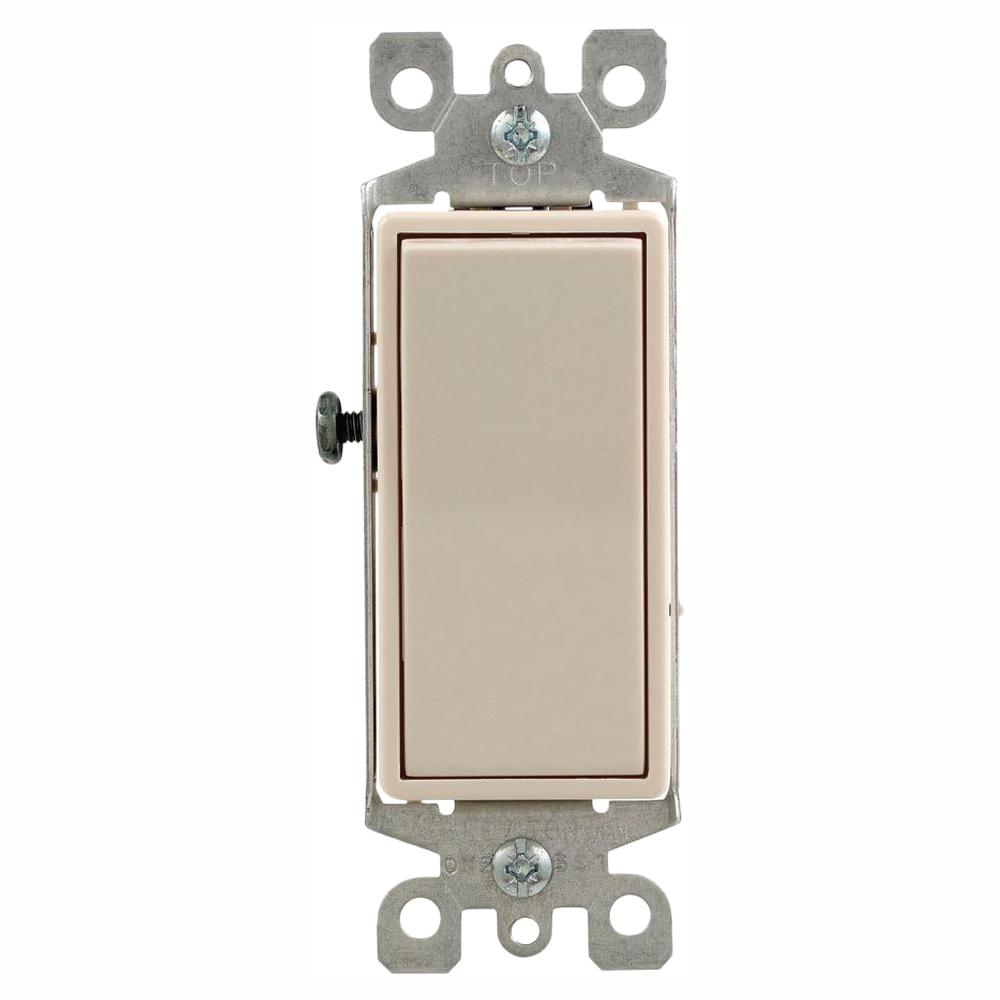 Leviton Decora 15 Amp 3-way Switch Light Almond 15-pack -vt3-05603-15h