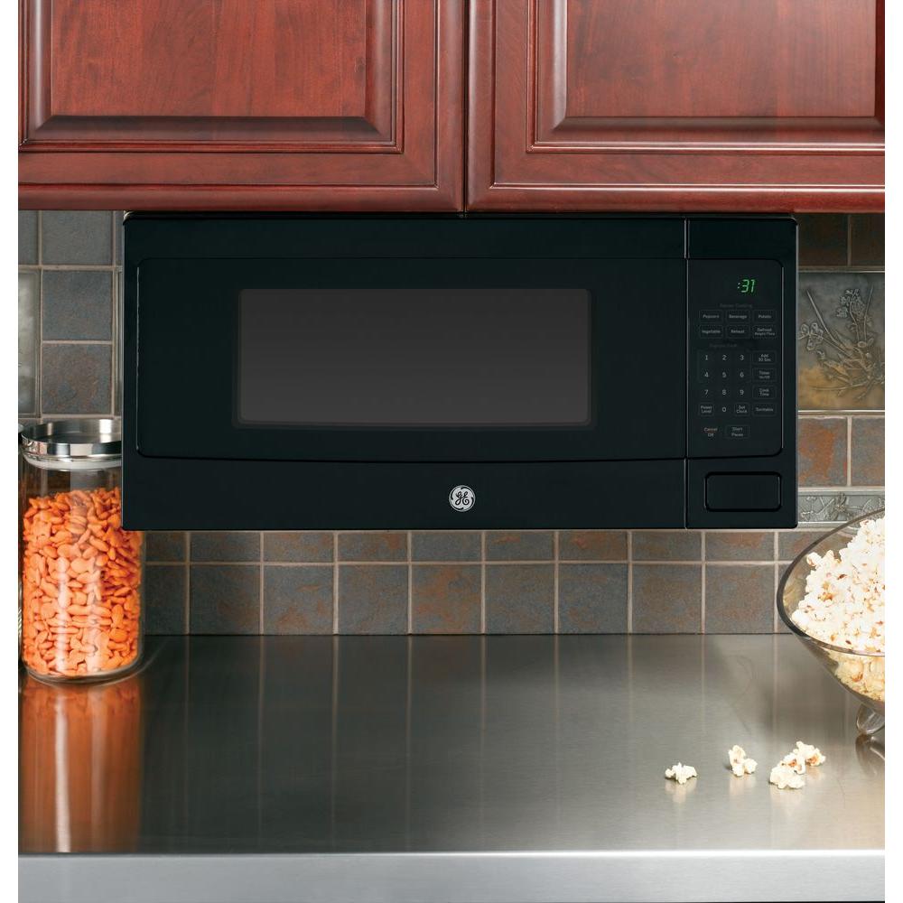 Ge Profile 1 Cu Ft Countertop Microwave In Black With Sensor 2