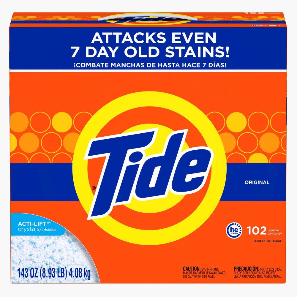 powder laundry detergent in he washer