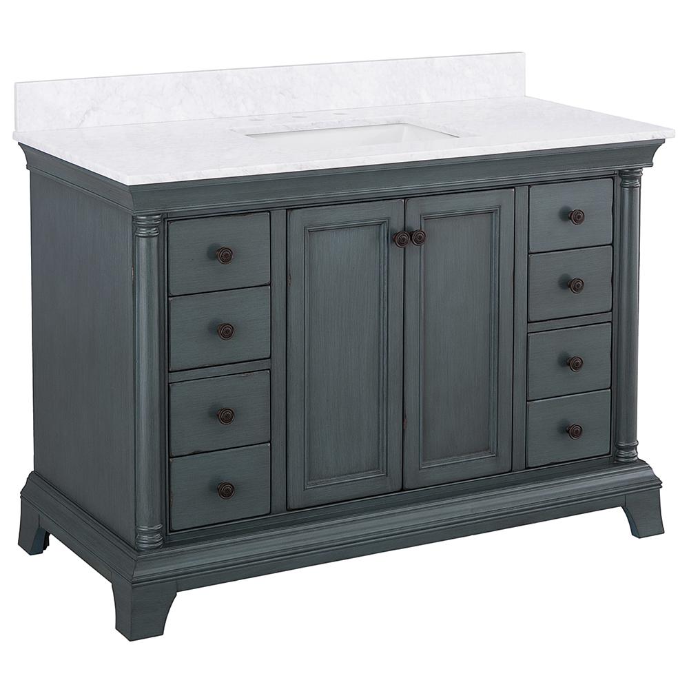 Blue Bathroom Vanities Bath The Home Depot Strousse