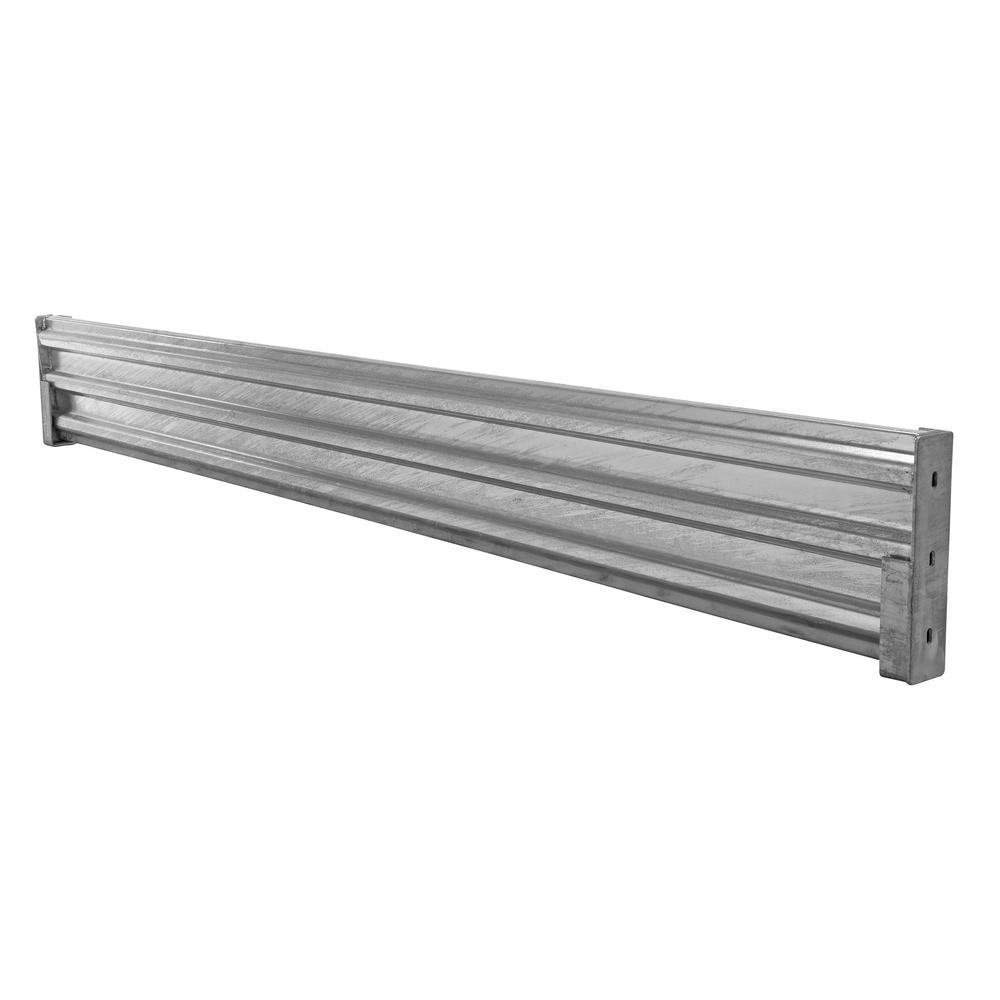 Vestil 114 in. Galvanized Steel Drop-in Style Structural Guard Rail ...