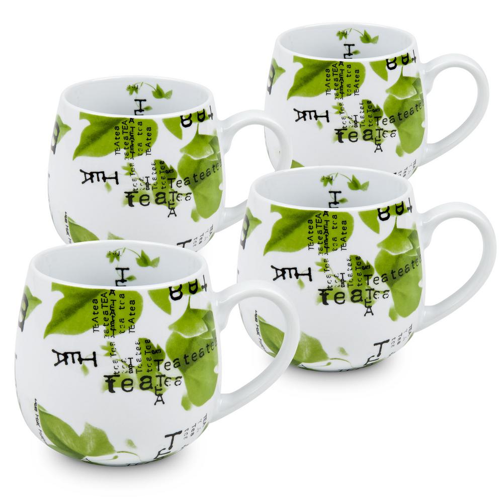 Konitz 4Piece Tea Collage Porcelain Snuggle Mug Set4411430872 The