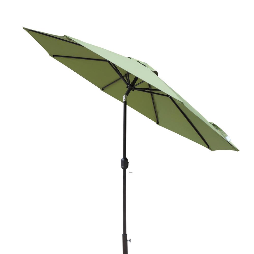 Unbranded Trinidad 9 Ft Octagonal Market Patio Umbrella In Cilantro Green Polyester Nu5429cg The Home Depot