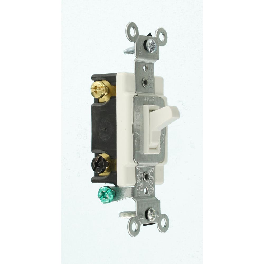 leviton 15 amp single pole toggle framed 4 way ac switch white r52 54504 2ws the home depot leviton