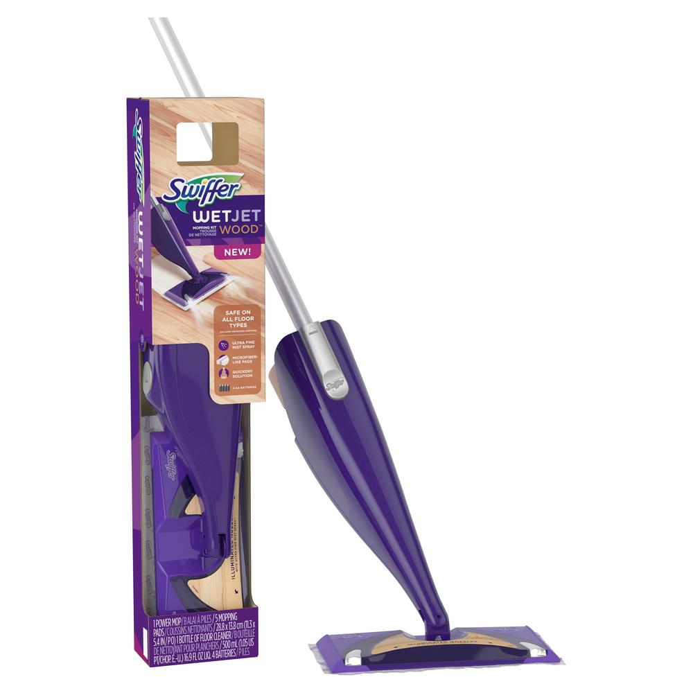 Mops Cleaning Tools The Home Depot Wetjet Wood Mopping Kit