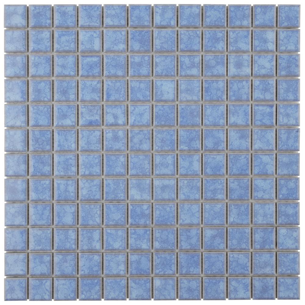Merola Tile Lagoon Square Baltic 11 3 4 In X 6 Mm Lagoon Square Baltic 11 3 4 In X 6 Mm Porcelain Mosaic Tile