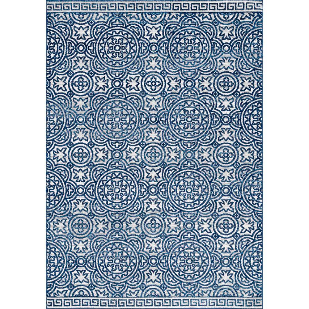 Nuloom Vintage Shelby Blue 6 Ft 7 In X 9 Area Rug