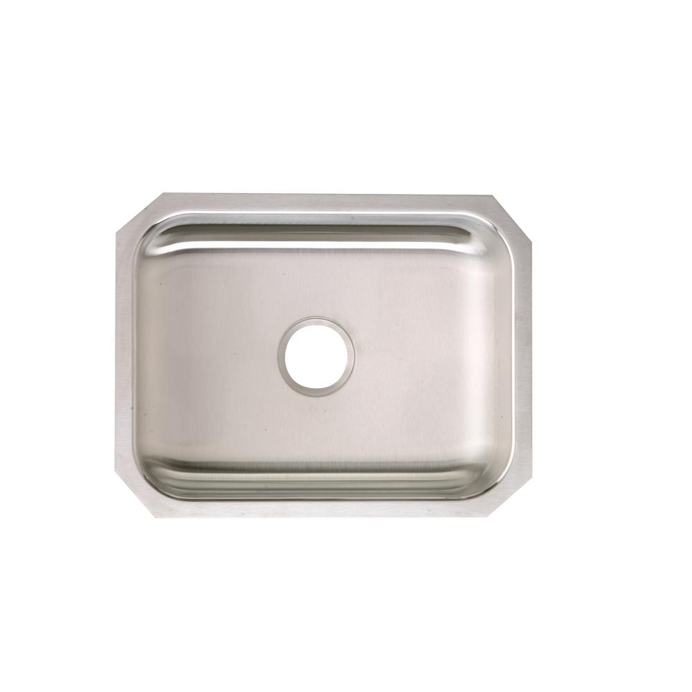 Elkay Signature Plus Undermount Stainless Steel 24 In Single Bowl Kitchen Sink