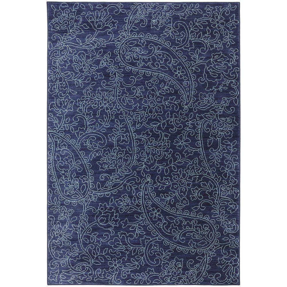 Karastan Pacifica Kingston Indigo 8 Ft X 11 Indoor Area Rug Karastan Pacifica Kingston Indigo 8 Ft X 11 Indoor Area Rug