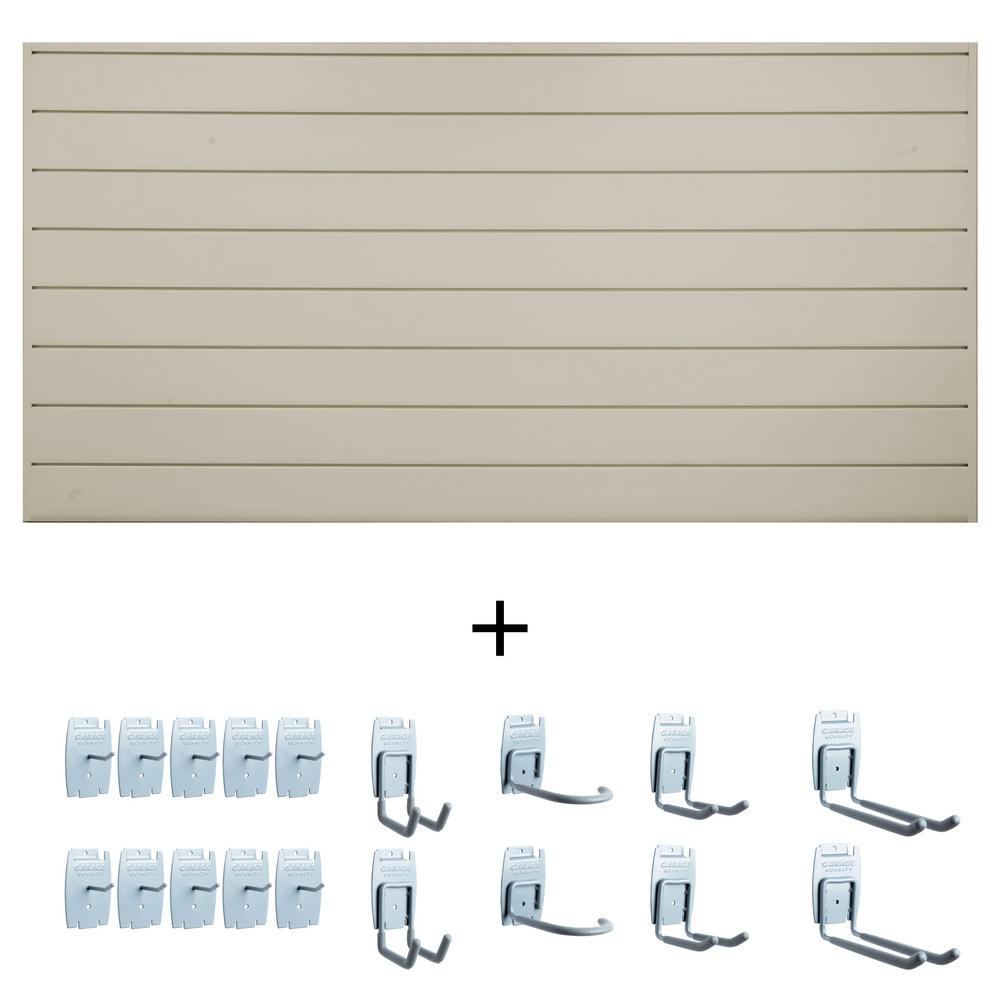 Crownwall 6 In Pvc Slat Wall Basic Bundle 8 Ft X 4 Panel Set With Hook Kit Sandstone 18 Piece Gr684san18 K The Home Depot - Fiberglass Panels 4×8 Crownwall 6 In Pvc Slat Wall Basic Bundle 8 Ft X 4 Panel Set With Hook Kit Sandstone 18 Piece Gr684san18 K The Home Depot - Fiberglass Panels 4×8