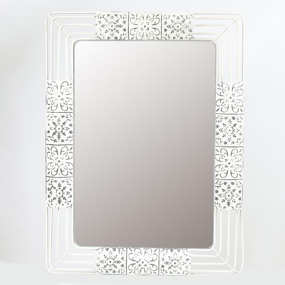 Winsome House Ornate Iron Framed Wall Mirror Wha518 The Home Depot Ornate Iron Framed Wall Mirror