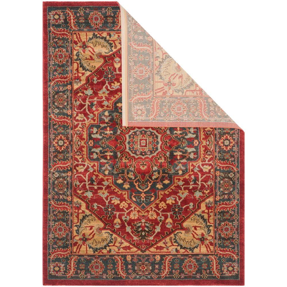 Safavieh Mahal Navy/Red 7 ft. x 9 ft. Area RugMAH621C6 The Home Depot