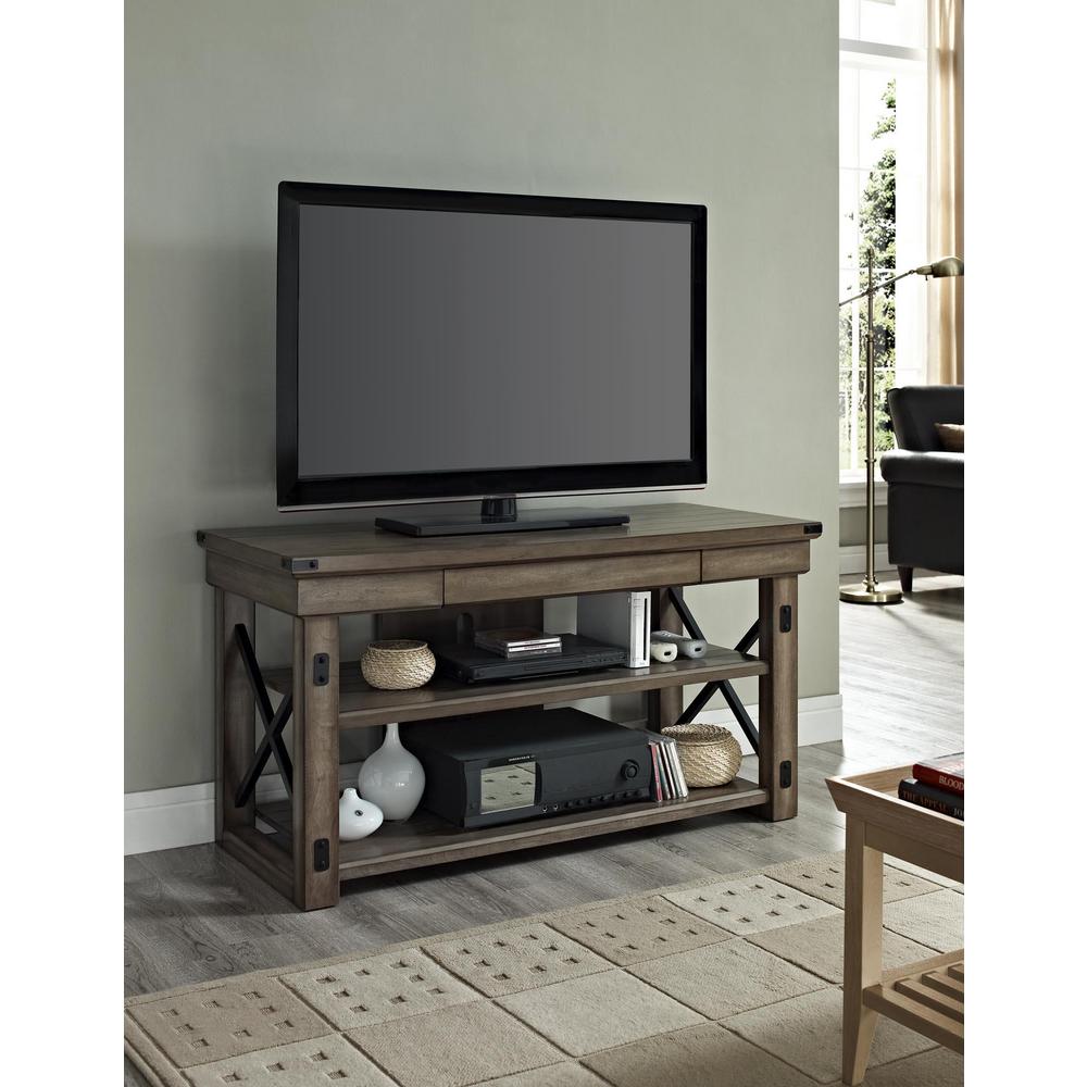 Ameriwood Forest Grove Gray Oak Storage Entertainment Center Hd01092