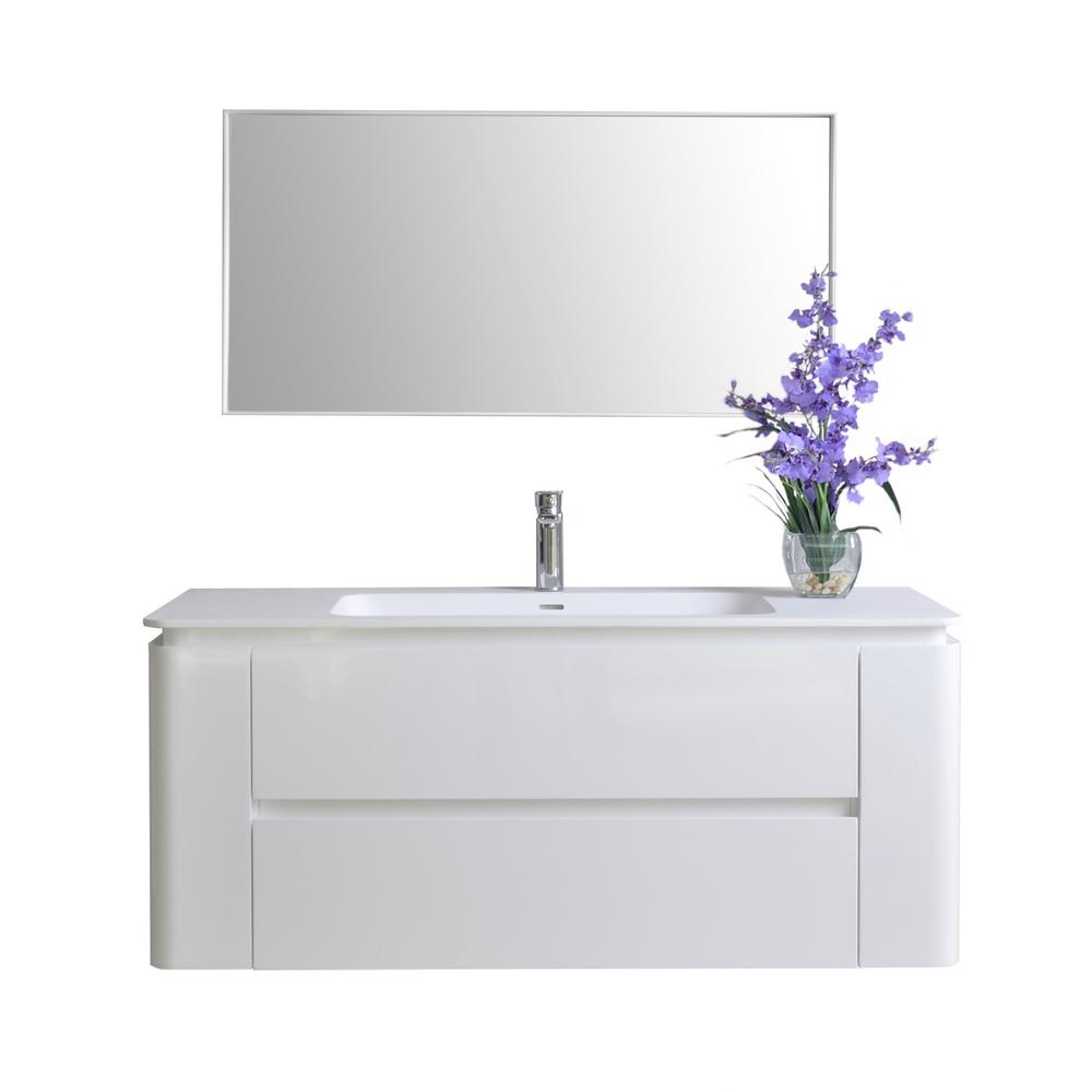 Ancerre Designs Gwyneth 48 In W X 18 D Vanity White With Ancerre Designs Gwyneth 48 In W X 18 D Vanity White With
