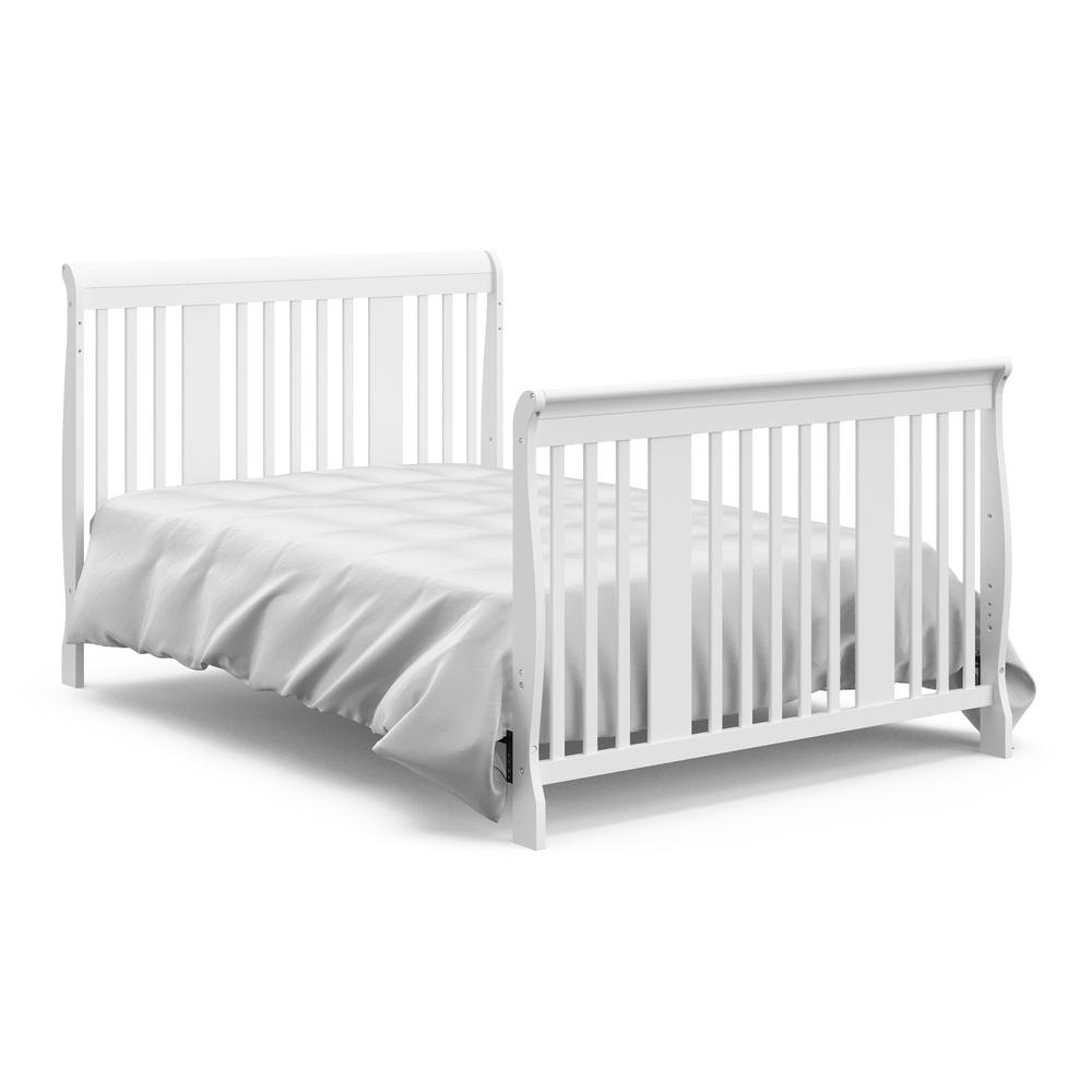 Storkcraft Tuscany White 4 In 1 Convertible Crib 04588 491 The