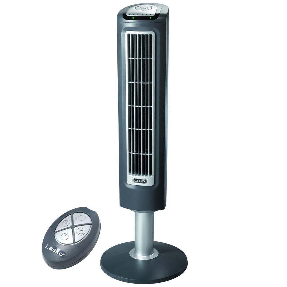 Lasko 38 in. 3Speed Remote Control Wind Tower Fan2519 The Home Depot
