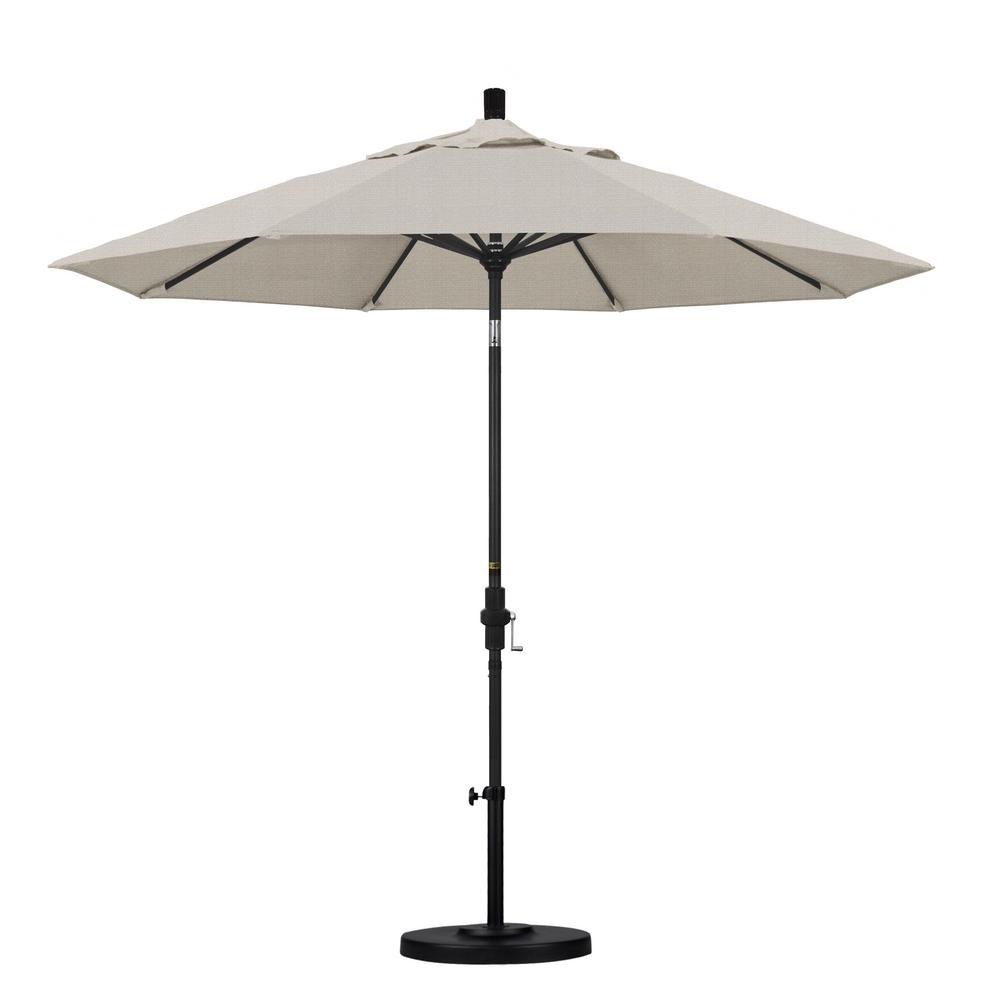 California Umbrella 9 ft. Aluminum Collar Tilt Patio Umbrella in