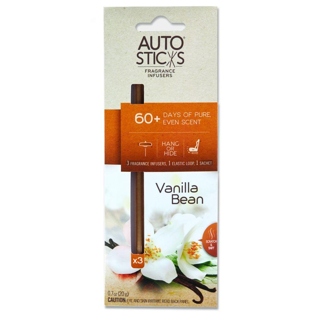 AutoSticks Air Freshener Vanilla Bean (3-Pack) by AutoSticks