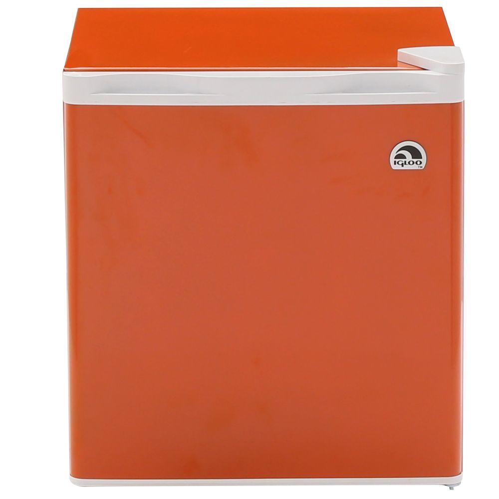 Igloo 1 6 Cu Ft Mini Refrigerator In Orange Fr115i The Mini Refrigerator In Orange