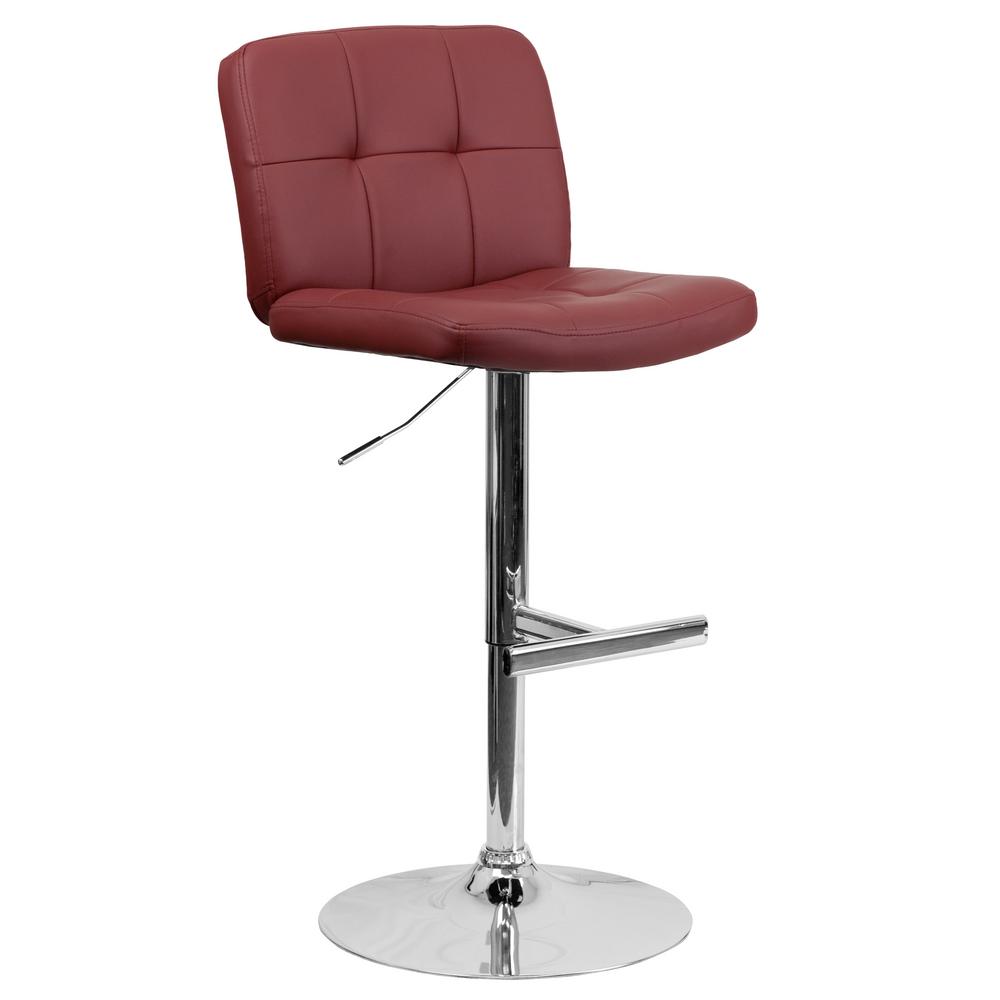 Flash Furniture 34 In Adjule Height Burdy Cushioned Bar 34 In Adjule Height Burdy Cushioned Bar Stool