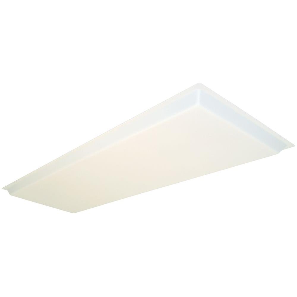 Lithonia Lighting 1 1 2 Ft X 4 Ft Dropped White Acrylic Diffuser