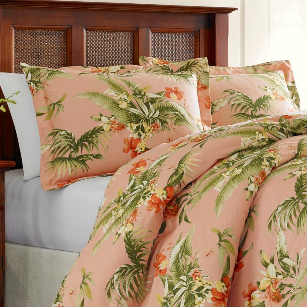 Tommy Bahama Siesta 4 Piece Cantaloupe Orange King Comforter Set