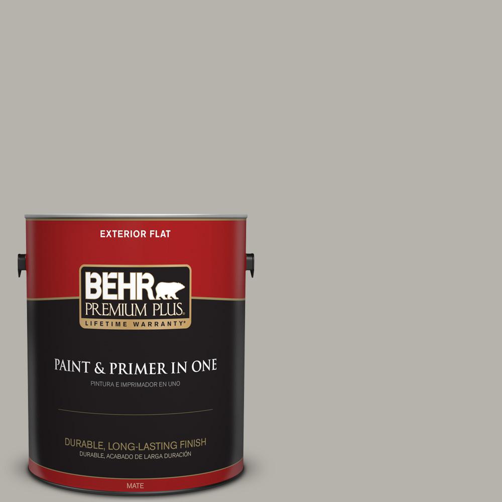 Behr Premium Plus 1 Gal Ppu24 11 Greige Flat Exterior Paint 440001 Ppu24 11 Greige Flat Exterior Paint