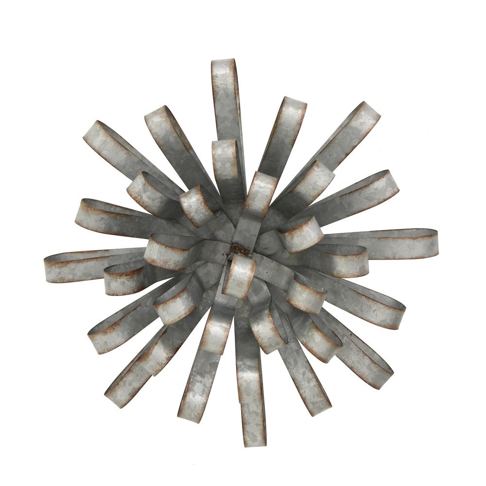 Three Hands Gray Metal Ribbon Wall Art 91202 The Home Depot Three Hands Gray Metal Ribbon Wall Art