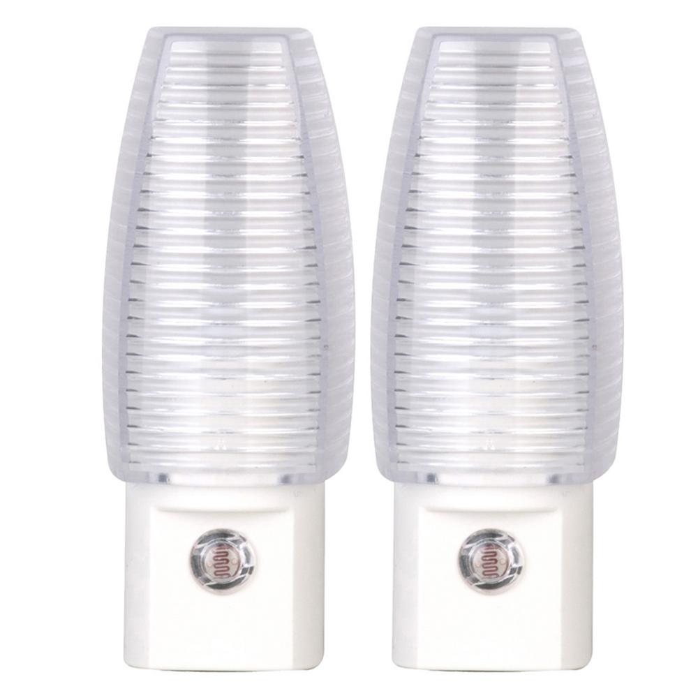 White Automatic Dusk to Dawn Incandescent Night Light (2Pack)8922301